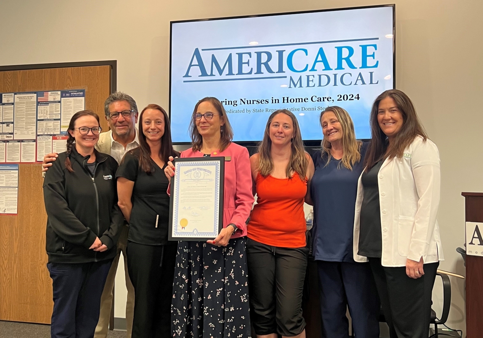 AmeriCare Medical, Inc., a leading provider of home healthcare services, has received recognition from the State of Michigan for their exceptional work in home care.